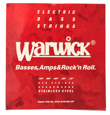 Warwick 42301 M Red Label elektrinės bosinės gitaros 045 stygos (5 stygų)