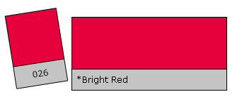 Lee Colour Filter 026 Bright Red šviesos filtras