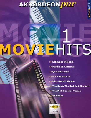 Holzschuh Verlag Akkordeon Pur Moviehits 1 akordeono natų knyga