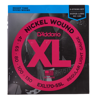 Daddario EXL170-5SL 5 stygų elektrinės bosinės gitaros stygos  