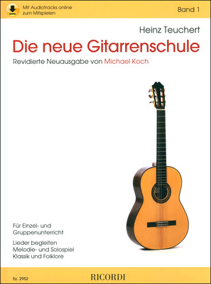 Ricordi Die neue Gitarrenschule 1 akustinės gitaros mokomoji literatūra