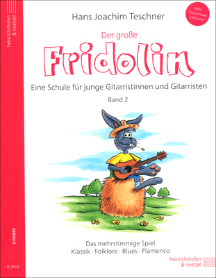Heinrichshofen Verlag Der große Fridolin 2 akustinėms gitaroms skirta mokomoji literatūra