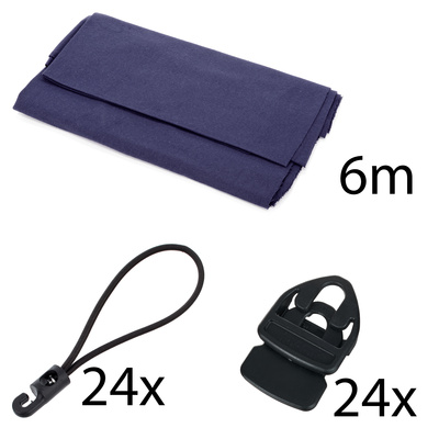 Stairville Molton Set Blue 6x3m užuolaidų komplektas