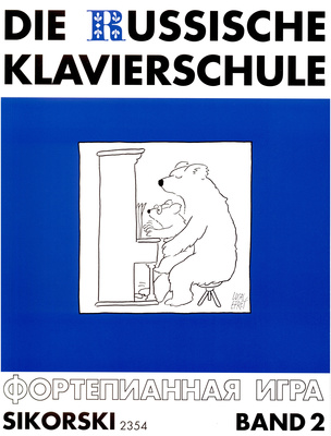 Sikorski Musikverlage Russische Klavierschule 2 fortepijono mokomoji literatūra