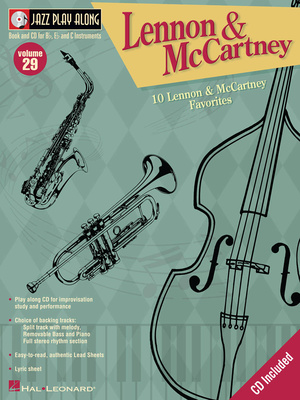 Hal Leonard Jazz Play-Along Lennon Cartney džiazo pratimai su fonograma