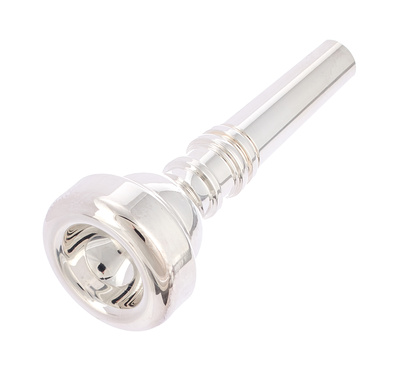 10 1/2 CW Mundstück für Kornett, mittlerer Kessel, Kesseldurchmesser 15,90mm, sehr breiter Rand, der innere Rand ist leicht erhöht, Backbore 10,