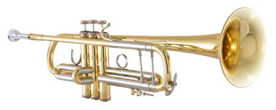 180 MLV Stradivarius Bb-Trompete, Doppelbohrung .453""/.459"" = 11,51 mm/ 11,66mm, einteiliges, handgehämmertes Messing Schallstück Ø 4 13/16"