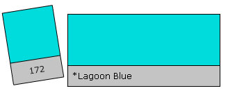 Lee Colour Filter 172 Lagoon Blue spalvų filtras