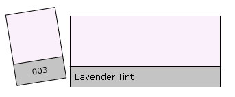 Lee 003 Lavender Tint krāsu filtru rullis