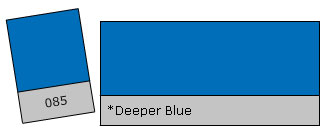 Lee Filter Roll 085 Deeper Blue krāsu filtrplēves rullis