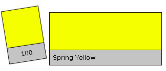 Lee Filter Roll 100 Spring Yellow krāsu filtru rullis