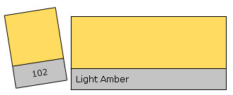 Lee Filter Roll 102 Light Amber gaismas filtrējošā plēve ruļļos