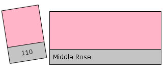 Lee Filter Roll 110 Middle Rose gelinis ritinys