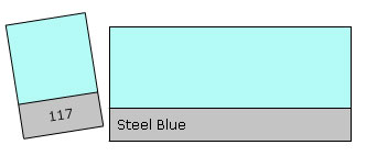 Lee Filter Roll 117 Steel Blue gelinis ritinys