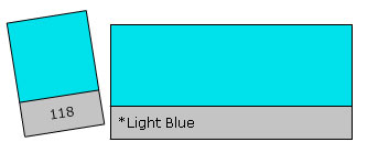 Lee Filter Roll 118 Light Blue gelinis ritinys