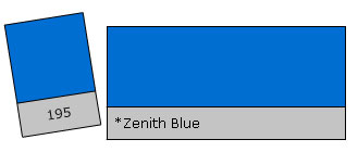 Lee Filter Roll 195 Zenith Blue gelinis ritinys
