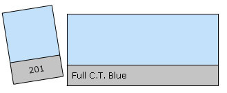 Lee Filter Roll 201 Full C.T. Blue gelinis ritinys