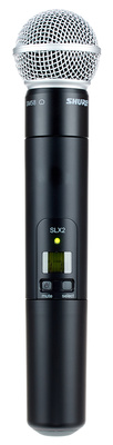 B-Stock, Shure SLX 2 / SM 58 / S6, Handsender für SLX-Serie mit SM 58 Kopf, dynamisch, Niere, Display mit Gruppen-, Kanal und Batterieanzeige,
