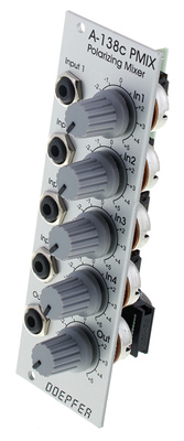 A-138c Polarizing Mixer; 4-Kanal-Mixer zum Mischen von Steuersignalen, erlaubt vier eingehende Spannungen vom Ausgangssignal zu addieren oder