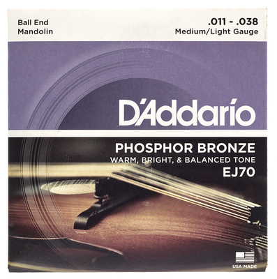 Daddario EJ70 mandolinos stygos