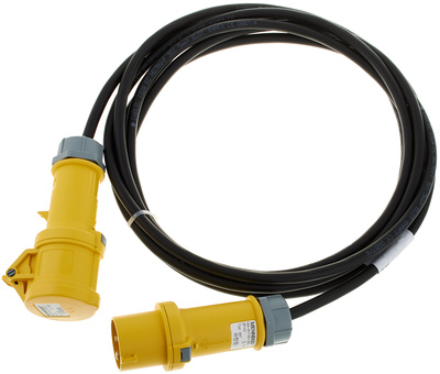 ACL Kabel 5m CEE gelb 110V, Verbindungskabel für ACL Gruppen, Länge 5 m, Kabel: H07RN-F 3G1.5 (3x 1,5 mm²) Steckverbindung CEE 110V 3p.