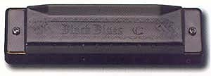 Hering Black Blues, Diatonische Mundharmonika in F-Dur, Richter System, 20 Stimmplatten, Kanzellenkörper aus ABS Kunststoff, komplett verschraubt,