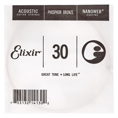Elixir .030 Western Guitar Ph. pavienė gitara styga
