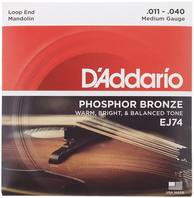Daddario EJ74 mandolinos stygos