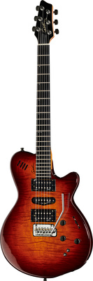 Godin XTSA Lightburst Flame midi ir skaitmeninė elektrinė gitara