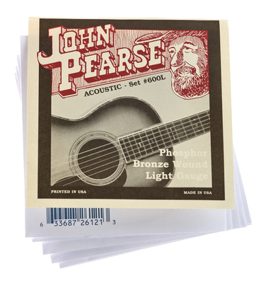 John Pearse 600L Phosphor Bronze akustinės gitaros stygos