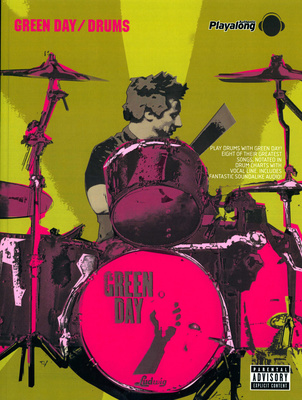 Faber Music Green Day Drums Play-Along mušamųjų instrumentų natų sąsiuvinis