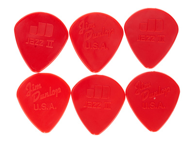 Dunlop Jazz II Red 6 Pack