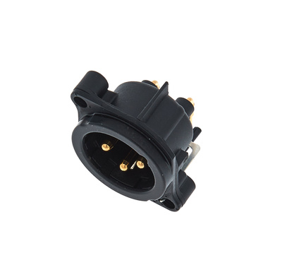 Neutrik NC3 MBH-B 3-pin XLR jungtis (vyriška/moteriška)