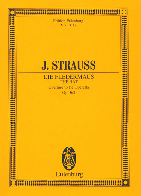 Edition Eulenburg Johann Strauss Die Fledermaus kišeninės natos