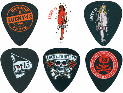 Dunlop Plectrum Lucky II 13 Pack 1,00