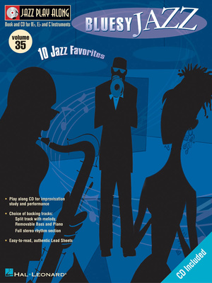 Hal Leonard Jazz Play-Along Bluesy Jazz džiazo pratimai su fonograma