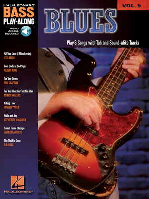 Hal Leonard Bass Play-Along Blues bosinė tabulatūra