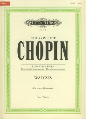 Edition Peters Complete Chopin Waltzes fortepijono natos