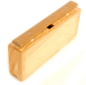 KB/BXG Ton d#, Ton Nr. 4, Bass Einzelklangbaustein aus 12 mm Kiefernholz, Harmonische Obertonstimmung, Klangplatten aus Grillodur 45 x 17