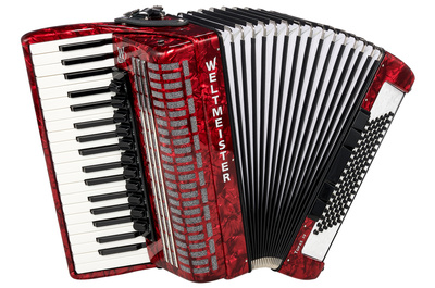Weltmeister Topas Musette 37/96/IV Red pianinis akordeonas