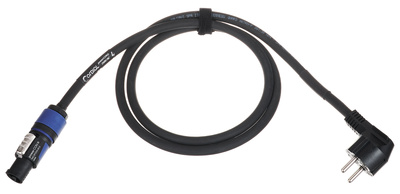 Cordial Power Twist Cable 1,5m Angled maitinimo laidas