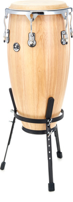 GCW 1175 NM 11 3/4"" Global Conga, Farbe: Natural Matte NM, verchromte abgerundete Spannreifen, Gummi Bodenringe, 8 mm Spannschrauben, Satin