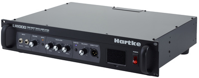 B-Stock, Hartke LH-1000, 19"" Bass Topteil, 2x 500 Watt oder 1x 1000 Watt, Röhrenpreamp mit 12AX7 Class-A Röhrenschaltung, 3-Band EQ, Bright Schalter,