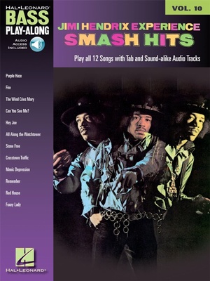 Hal Leonard Bass Play-Along Jimi Hendrix bosinė tabulatūra  