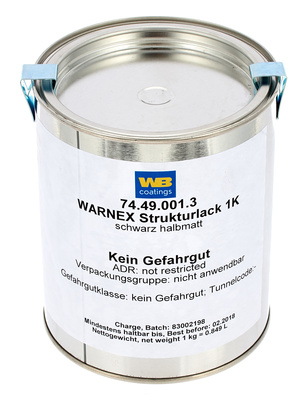 Warnex Structure Paint Black 1Kg dažai garsiakalbiams 