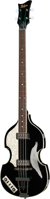 HCT-500/1L-BK LH Linkshänder Contemporary Beatles Bass, Decke Fichtenholz, Korpus Ahorn, Sustainblock, Ahorn-Buche-Ahorn-Hals, Palisander