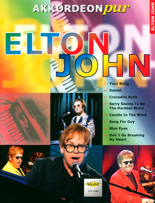 Holzschuh Verlag Akkordeon Pur Elton John akordeono natų knyga  