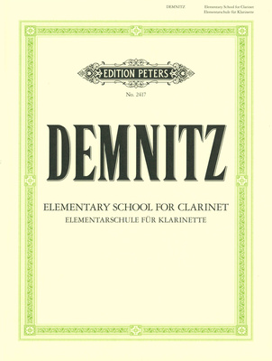 Edition Peters Elementarschule für Klarinette klarneto mokykla