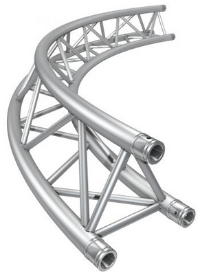 Global Truss F33R20-90 Circ. Element Ø4,0m 3 punktu trusu sekcija