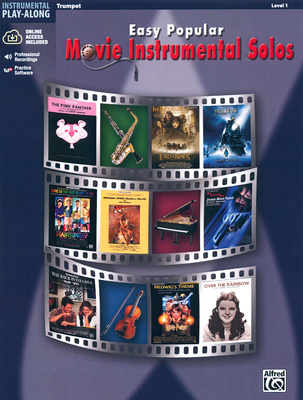 Alfred Music Publishing Movie Instrumental Solos trimitui natų knyga